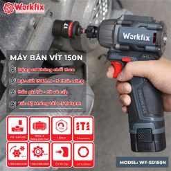 Máy Chuyên Vít Workfix WF-SD150N, Lực 150N - Bộ 2 Pin - 3 Tốc Độ - Motor Không Chổi Than