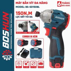 Máy bắn vít búa Boshun 150N – Pin 16V – Lực siết mạnh, pin khỏe, hỗ trợ công việc tối ưu